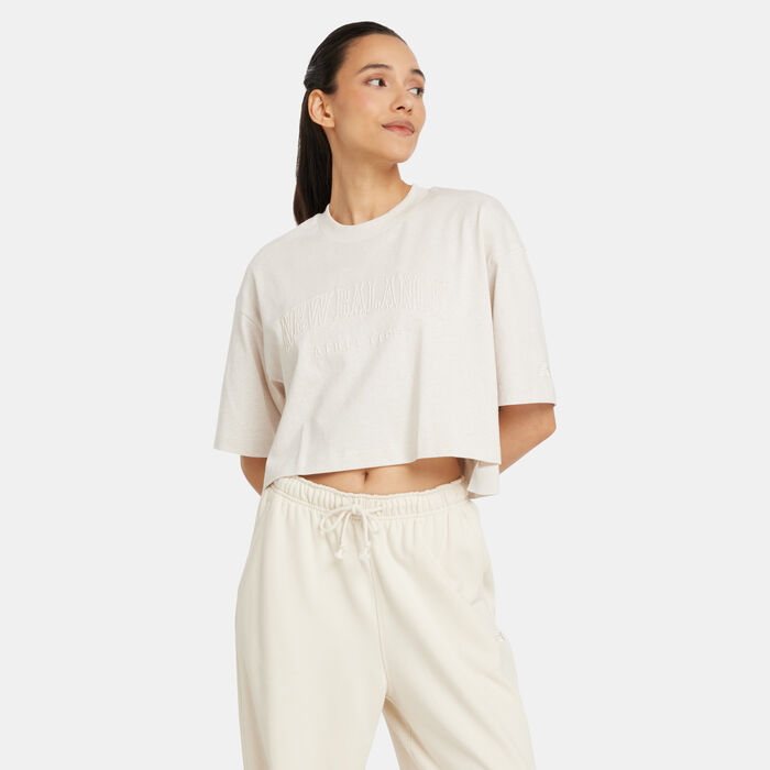 Women's Embossed Graphic Jersey T-Shirt image number 0