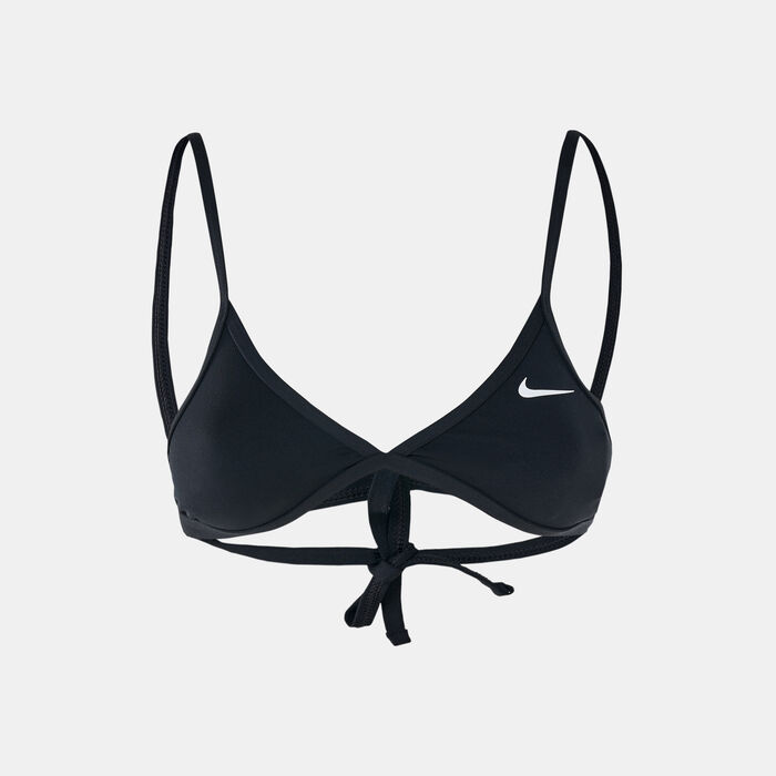 Women's Swim HydraStrong Solid Tie Back Bikini Top Women's Swim HydraStrong Solid Tie Back Bikini Top image number 0