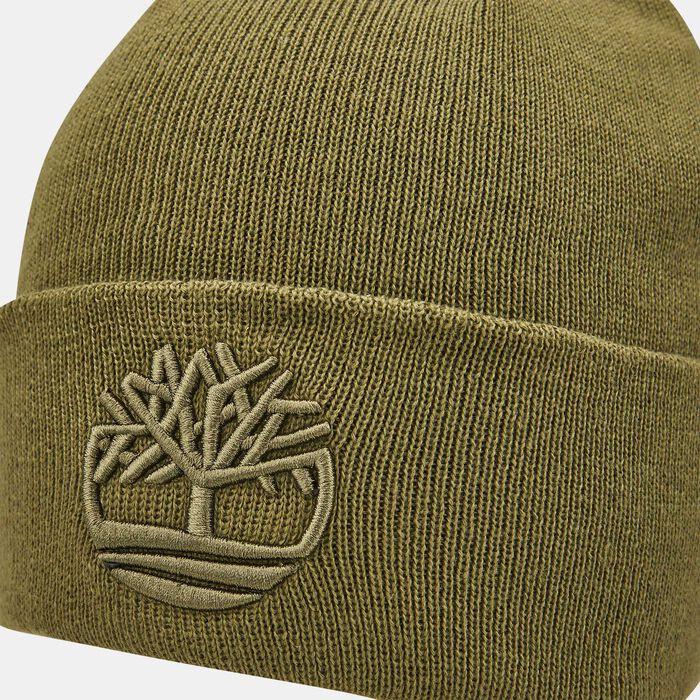 Men's Tonal 3D Embroidery Beanie image number 2