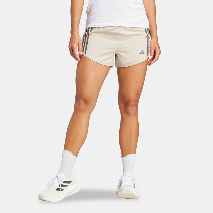 Women's Own The Run 3-Stripes Shorts Women's Own The Run 3-Stripes Shorts image number 0