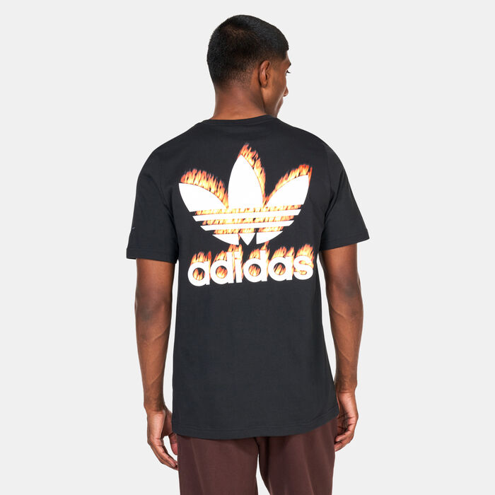 Men's Fire Trefoil T-Shirt Men's Fire Trefoil T-Shirt image number 1