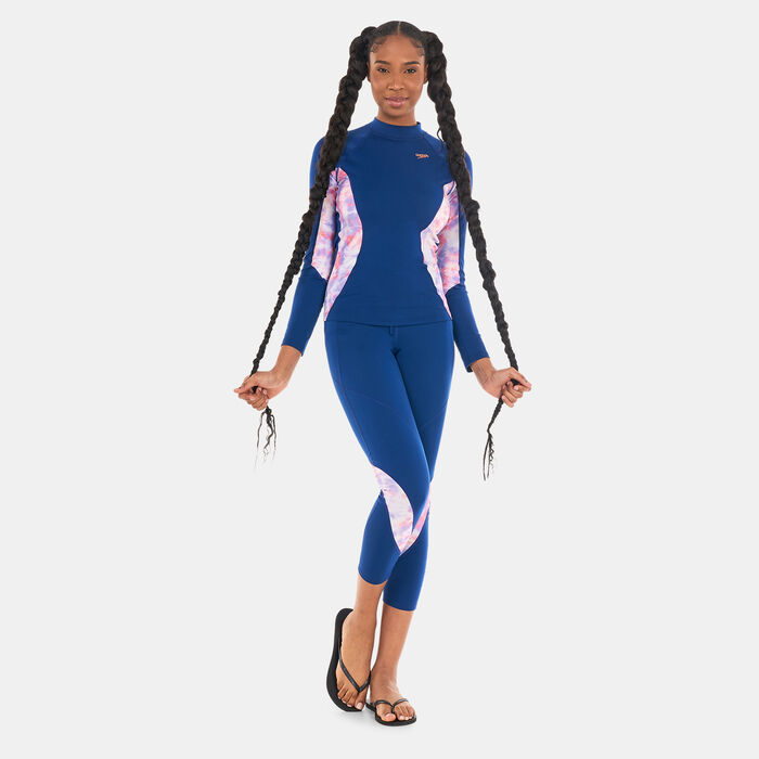 Women's Printed Long Sleeve Rashguard Women's Printed Long Sleeve Rashguard image number 2