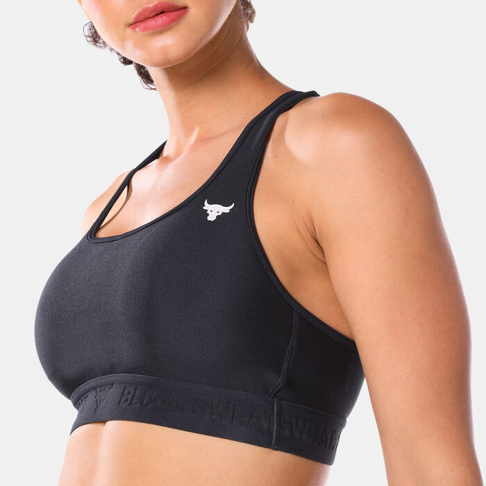 Women's UA Project Rock Sports Bra Women's UA Project Rock Sports Bra image number 3