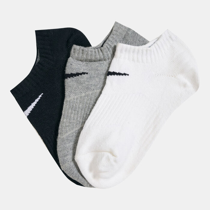 Kids' Performance Cushioned No-Show Socks (3 Pack) Kids' Performance Cushioned No-Show Socks (3 Pack) image number 0