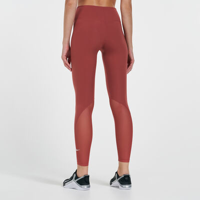 Women's One Mid-Rise 7/8 Mesh-Panelled Leggings