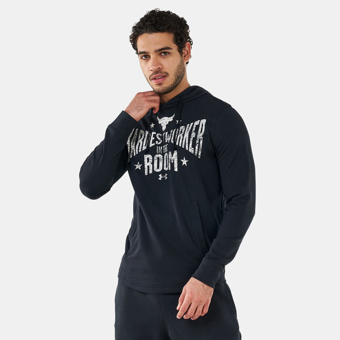 Men's UA Project Rock Terry Hoodie Men's UA Project Rock Terry Hoodie image number 0