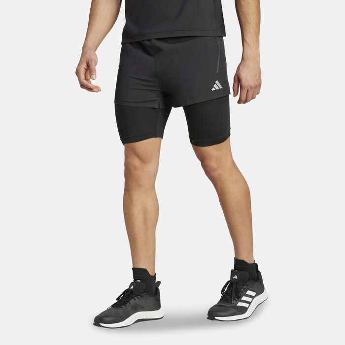 Men's Two-in-One HIIT Training Shorts Men's Two-in-One HIIT Training Shorts image number 0