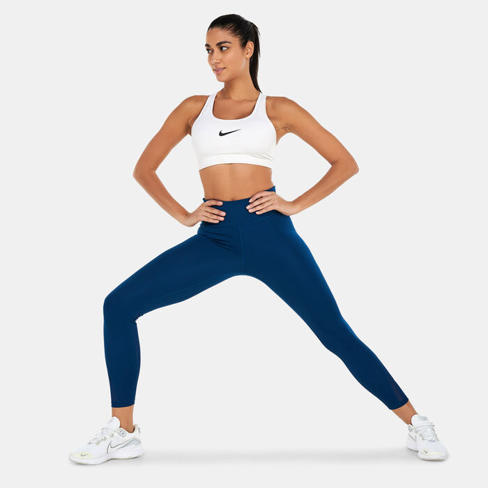 Women's One Mid-Rise 7/8 Mesh-Panelled Leggings Women's One Mid-Rise 7/8 Mesh-Panelled Leggings image number 2