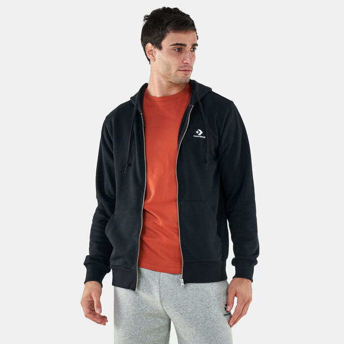 Men's Embroidered Star Chevron Full-Zip Hoodie image number 0