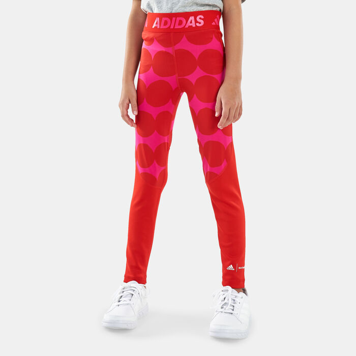 Kids' Marimekko Techfit Primegreen AEROREADY Pocket Training Leggings Kids' Marimekko Techfit Primegreen AEROREADY Pocket Training Leggings image number 0