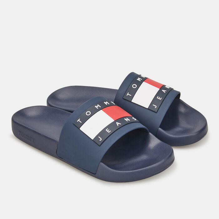 Women's Essential Embossed Pool Slides Women's Essential Embossed Pool Slides image number 0
