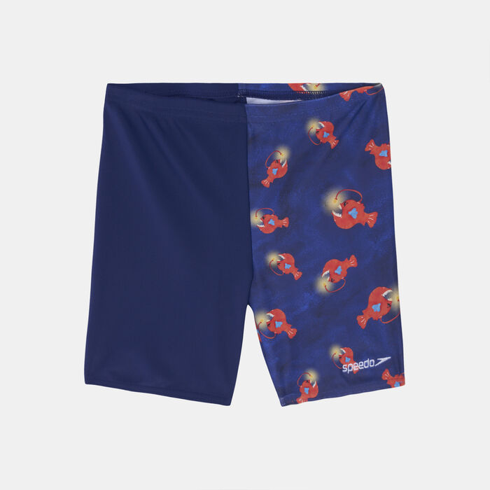 Kids' Digi Allover Print Swimming Jammer Shorts Kids' Digi Allover Print Swimming Jammer Shorts image number 0