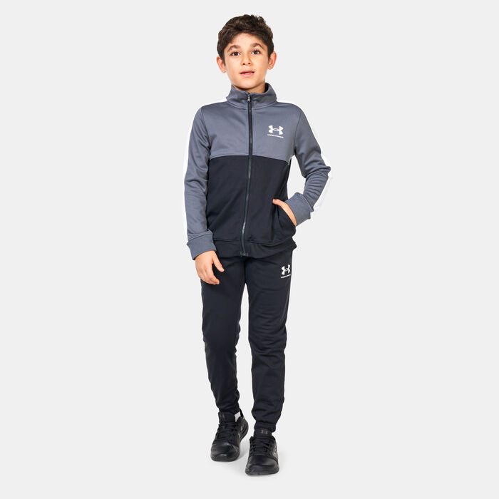 Kids' Knit Colourblock Tracksuit Kids' Knit Colourblock Tracksuit image number 0