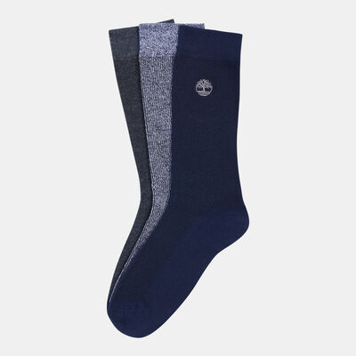 Men's Marled Rubbed Pique Crew Socks (3 Pack) Men's Marled Rubbed Pique Crew Socks (3 Pack)