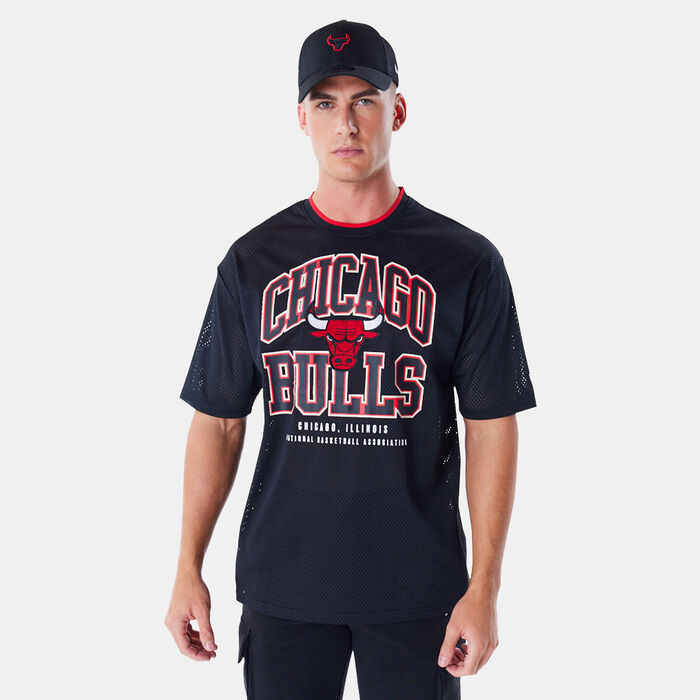 Men's NBA Chicago Bulls Patch Mesh T-Shirt Men's NBA Chicago Bulls Patch Mesh T-Shirt image number 0