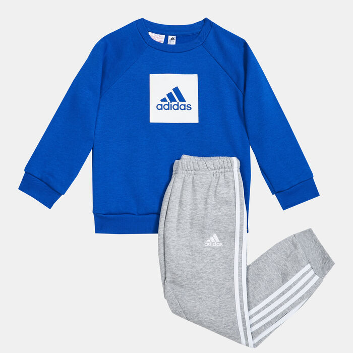 Kids' 3-Stripes Fleece Sweatshirt and Sweatpants Set Kids' 3-Stripes Fleece Sweatshirt and Sweatpants Set image number 1