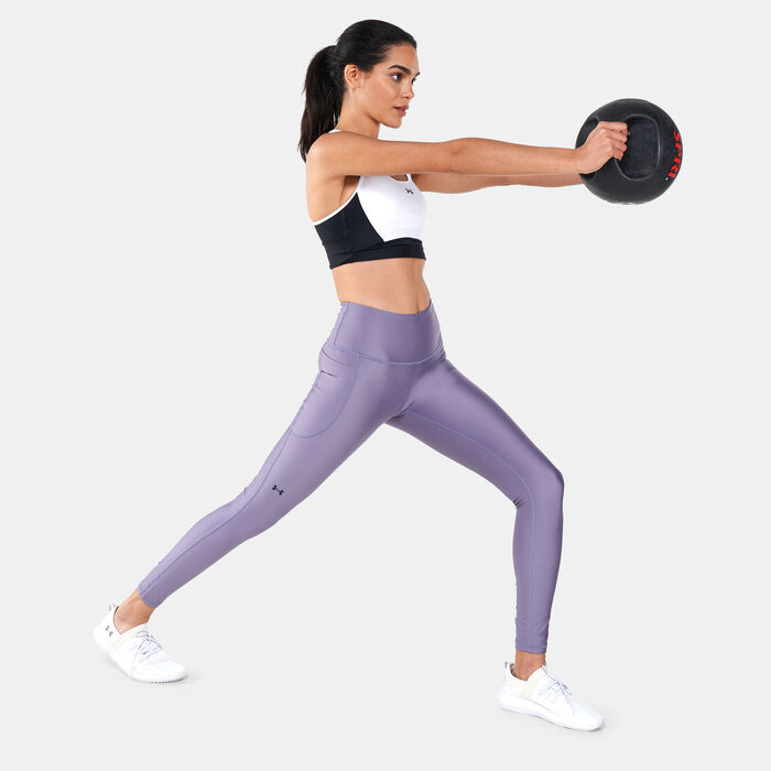 Women's HeatGear® No-Slip Training Leggings Women's HeatGear® No-Slip Training Leggings image number 2