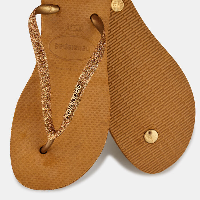 Women's Slim Flatform Sparkle Flip Flops Women's Slim Flatform Sparkle Flip Flops image number 2