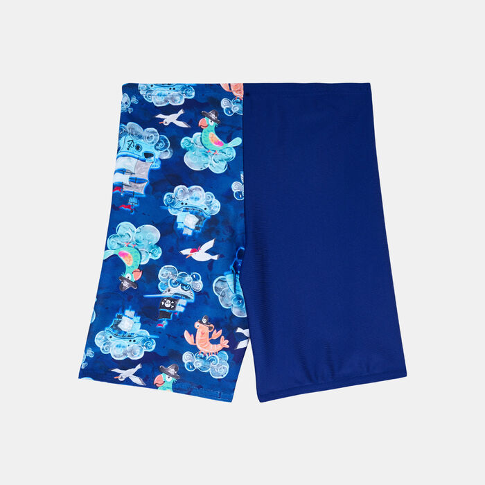 Kids' Digital Allover Print Swimming Jammer Shorts Kids' Digital Allover Print Swimming Jammer Shorts image number 1