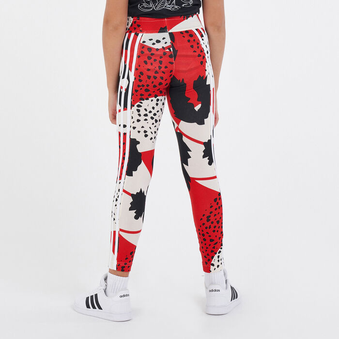Kids' Future Icons Sports 3-Stripes Allover Print Leggings Kids' Future Icons Sports 3-Stripes Allover Print Leggings image number 1