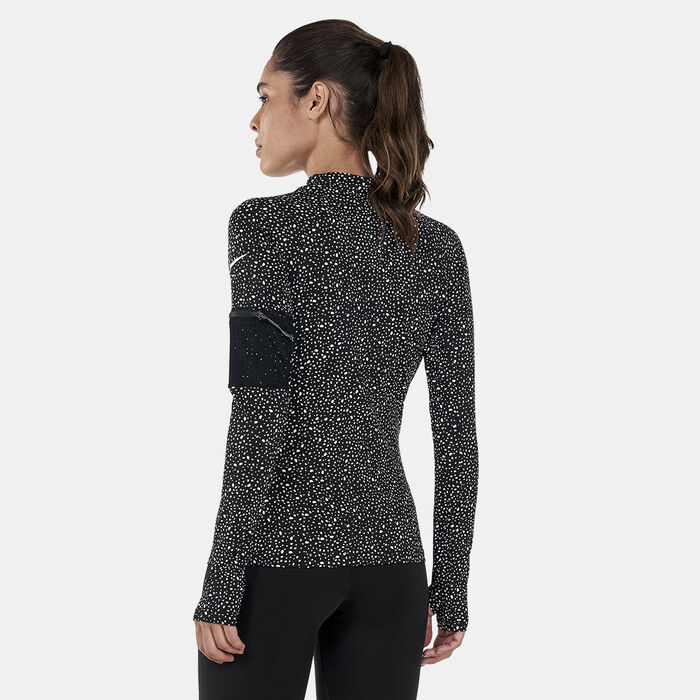 Women's Water Dots Long Sleeve Rashguard image number 1