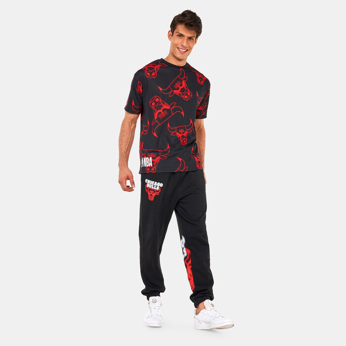 NBA Printed Neon Chicago Bulls T-Shirt NBA Printed Neon Chicago Bulls T-Shirt image number 2