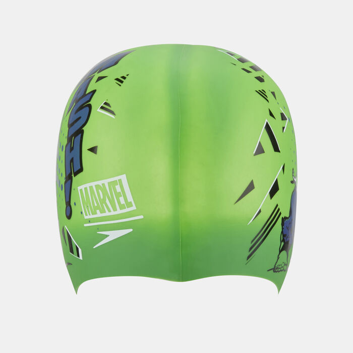 Kids' Marvel Hulk Junior Slogan Swimming Cap Kids' Marvel Hulk Junior Slogan Swimming Cap image number 0