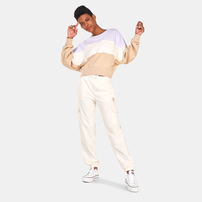 Women's Fashion Knit Cargo Joggers Women's Fashion Knit Cargo Joggers image number 2