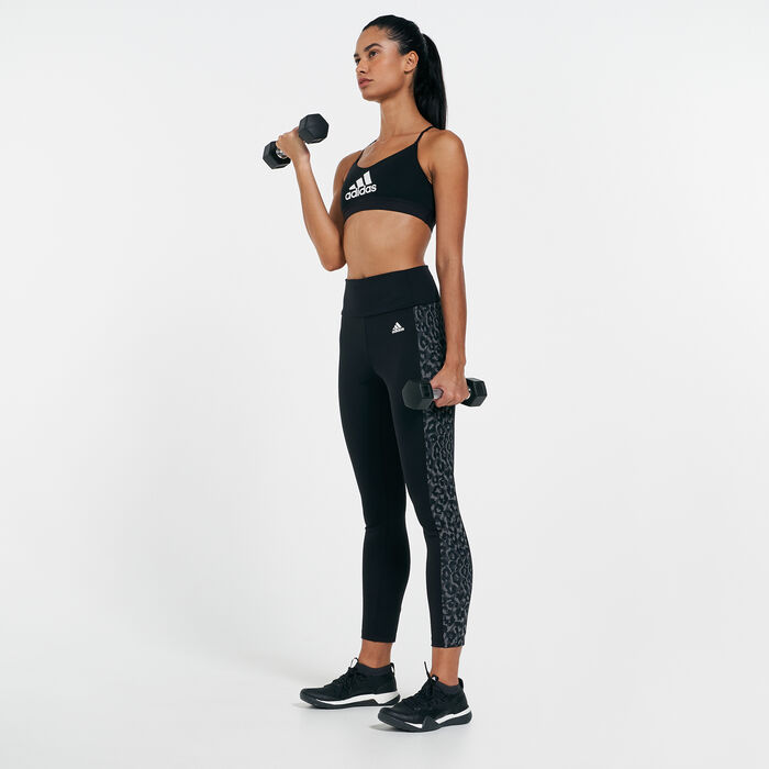 Women's AEROREADY Designed 2 Move Leopard Print Leggings Women's AEROREADY Designed 2 Move Leopard Print Leggings image number 2
