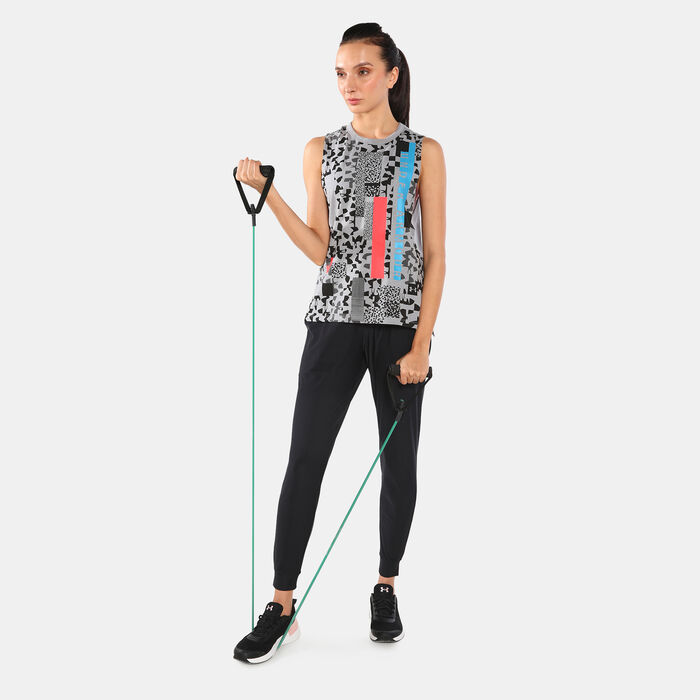 Women's UA Chop Block Print Muscle Tank Top Women's UA Chop Block Print Muscle Tank Top image number 2