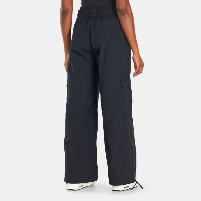 Women's Oversized High-Waisted Woven Pants Women's Oversized High-Waisted Woven Pants image number 1