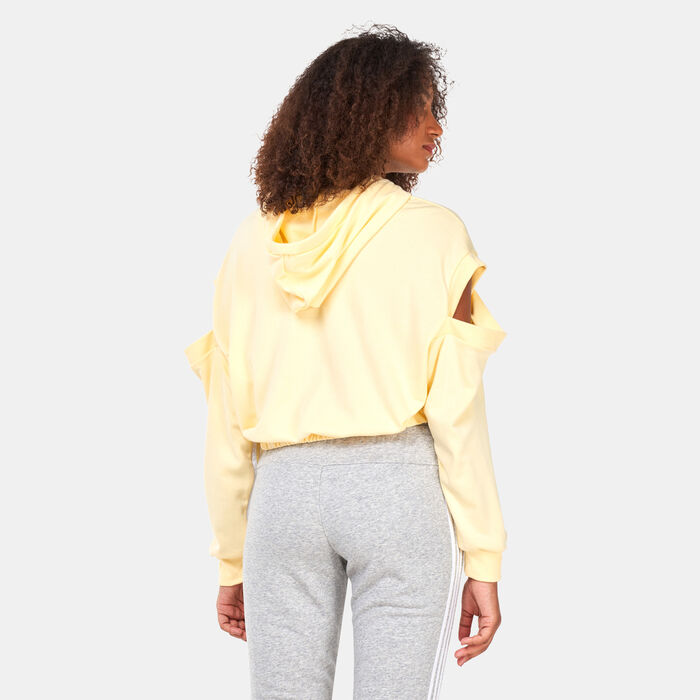 Women's Hyperglam 3-Stripes with Cutout Detail Hoodie Women's Hyperglam 3-Stripes with Cutout Detail Hoodie image number 1