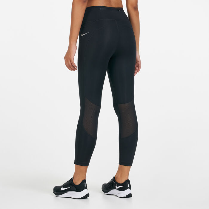 Women's Fast Mid-Rise Crop Running Leggings Women's Fast Mid-Rise Crop Running Leggings image number 1