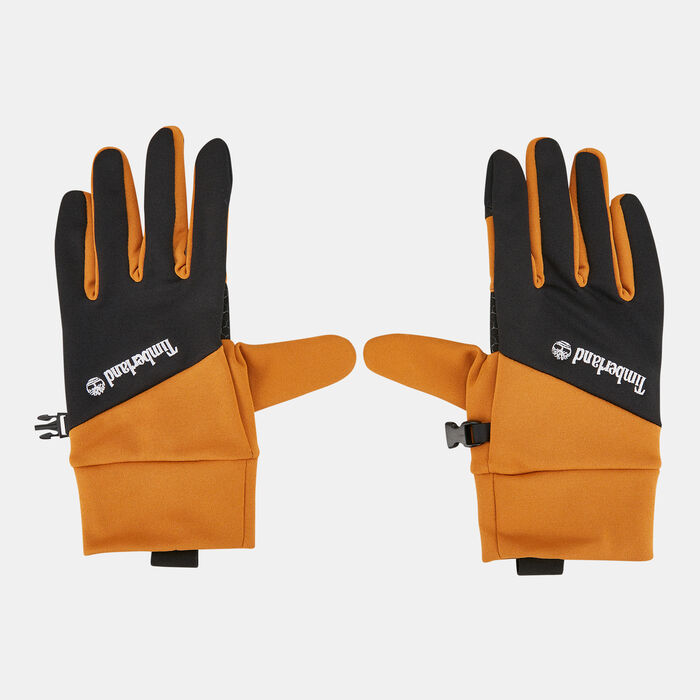Men's Stretch Colorblock Softshell Fleece Gloves Men's Stretch Colorblock Softshell Fleece Gloves image number 0