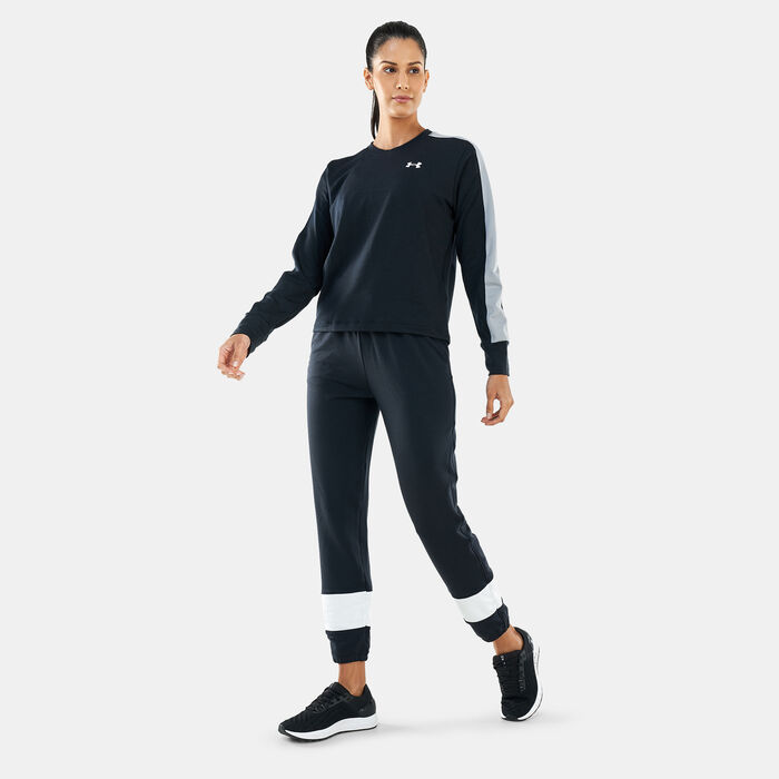 Women's UA Rival Terry Colorblock Sweatpants image number 2