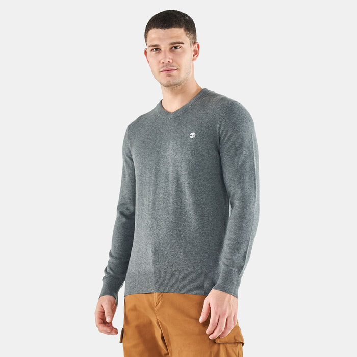 Men's V-Neck Williams River Cotton Sweatshirt Men's V-Neck Williams River Cotton Sweatshirt image number 0