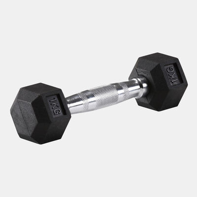 Hex Rubber Dumbbells (Pair of 1kg) Hex Rubber Dumbbells (Pair of 1kg)
