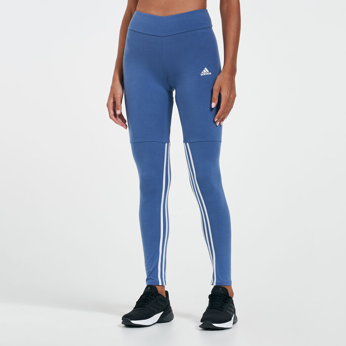 Women's Essentials Cut 3-Stripes Leggings Women's Essentials Cut 3-Stripes Leggings image number 0
