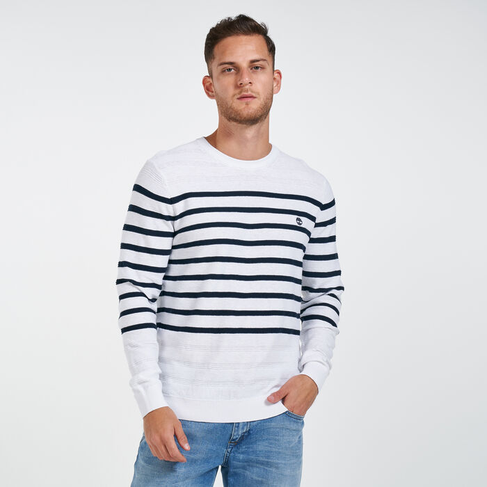 Men's Textured Striped Sweater image number 0