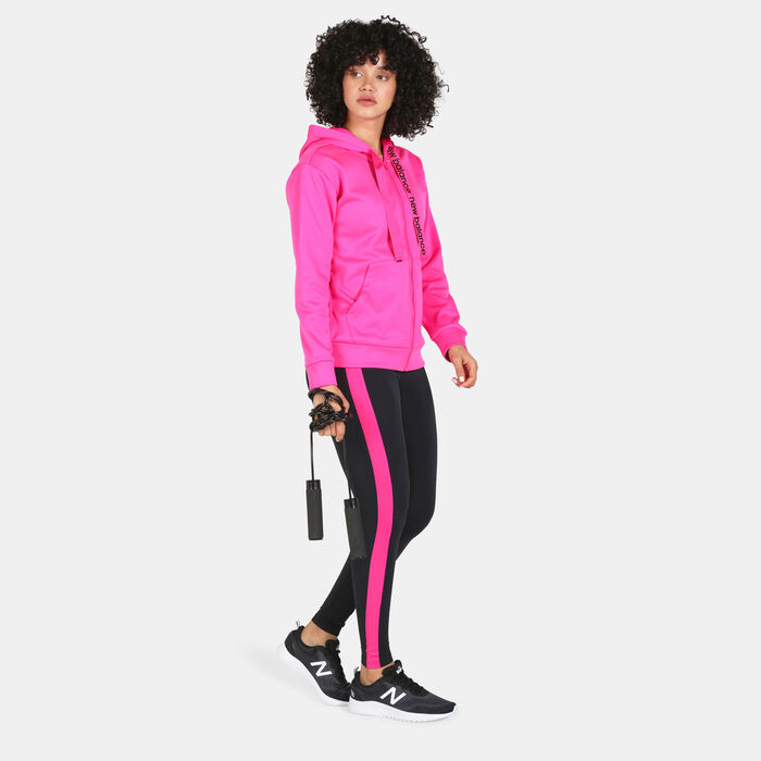 Women's Relentless Train Fleece Full Zip Hoodie Women's Relentless Train Fleece Full Zip Hoodie image number 2