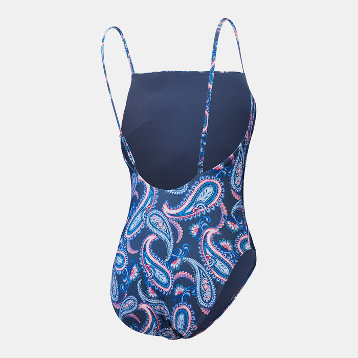 Womens Printed Thinstrap One-Piece Swimsuit Womens Printed Thinstrap One-Piece Swimsuit image number 1