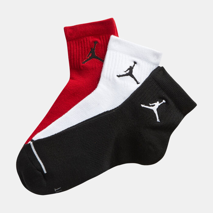 Jumpman Quarter Socks (3-Pack) Jumpman Quarter Socks (3-Pack) image number 0
