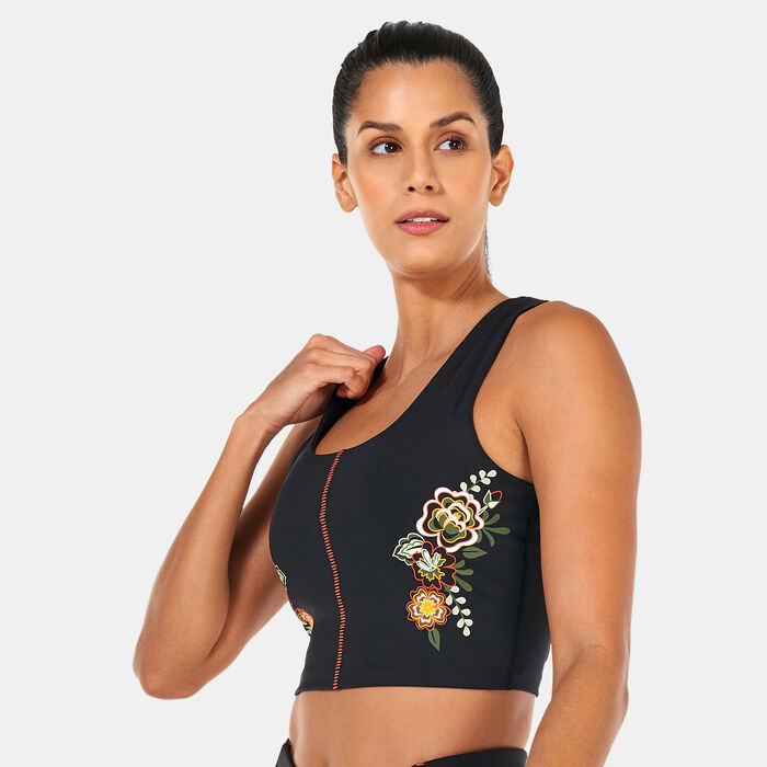 Women's X Frida Kahlo Mid Support Sports Bra Women's X Frida Kahlo Mid Support Sports Bra image number 0