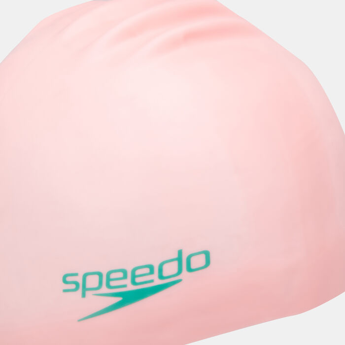 Kids' Plain Moulded Junior Slogan Swimming Cap Kids' Plain Moulded Junior Slogan Swimming Cap image number 2