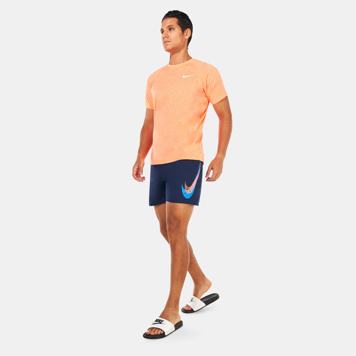 Men's Heathered Hydroguard Swimming Shirt Men's Heathered Hydroguard Swimming Shirt image number 2