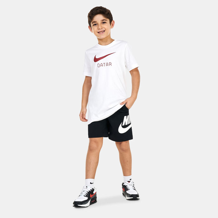 Kids' Qatar Swoosh Graphic T-Shirt image number 2