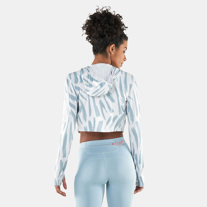 Women's Icon Allover Print Long-Sleeve Running Jacket Women's Icon Allover Print Long-Sleeve Running Jacket image number 1