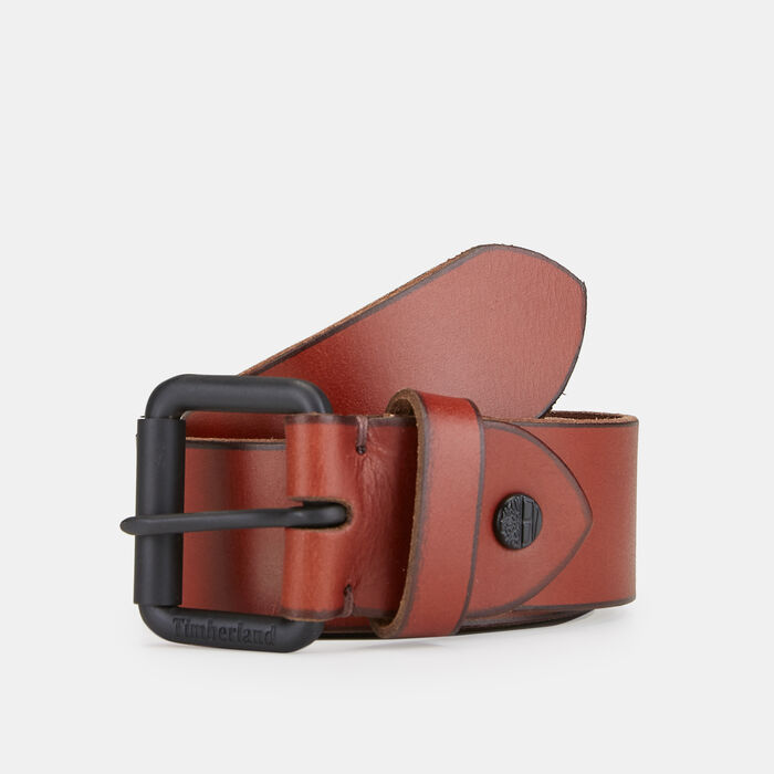 Roller-Buckle Buffalo Leather Belt image number 0