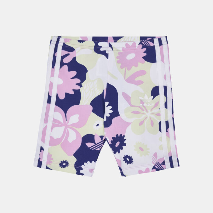Kids' Allover Flower Print Cycling Shorts Kids' Allover Flower Print Cycling Shorts image number 0