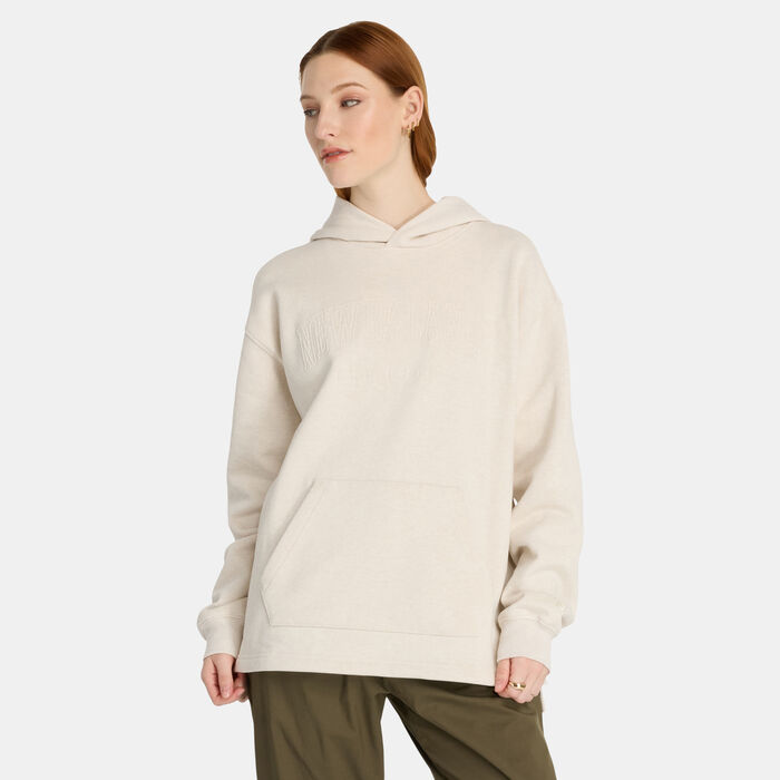 Women's Embossed Graphic Fleece Hoodie Women's Embossed Graphic Fleece Hoodie image number 0